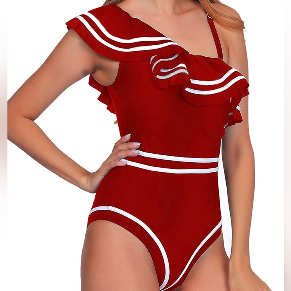 One Piece Ruffle Swimsuit